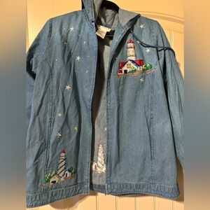Quacker Factory Lighthouse Jean Jacket